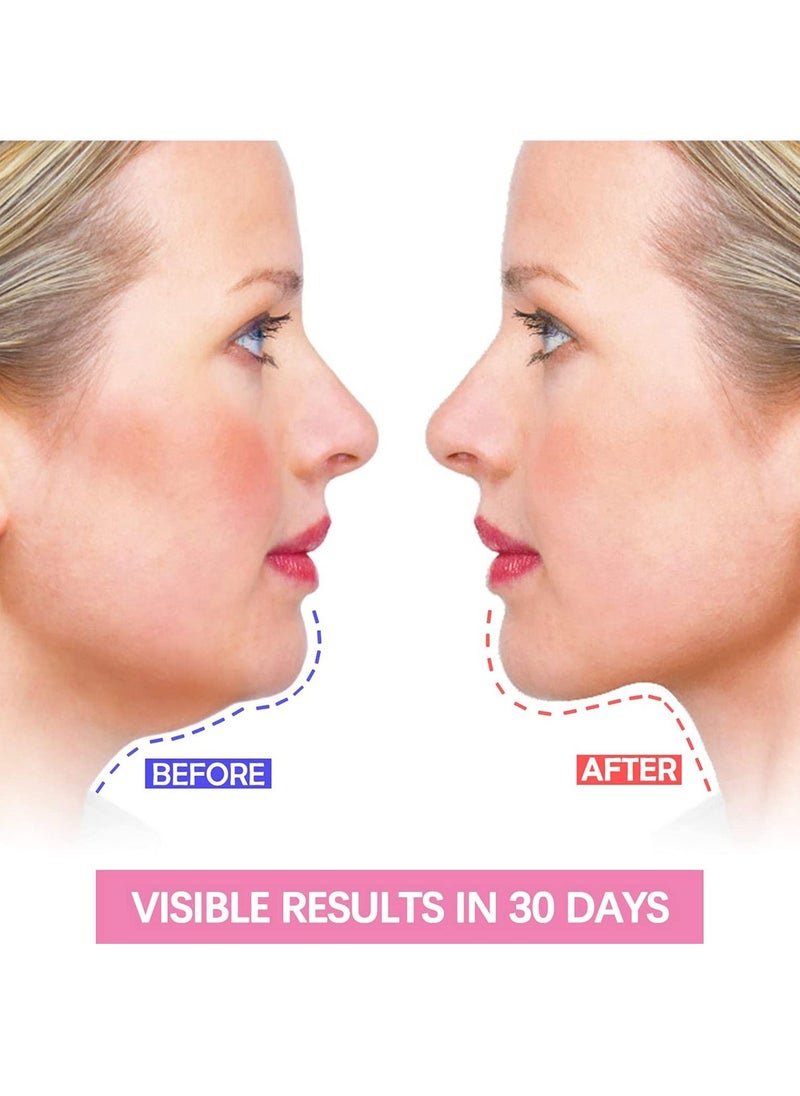 كابتن تيك Double Chin Reducer, Face Slimming Strap, V-Shaped Mask Chin up Face Lifting Belt for Women and Men, Anti- Wrinkle Face Mask, Lifting Bandage for Saggy Face Skin Reusable Mask Facial Slimming - Image 2