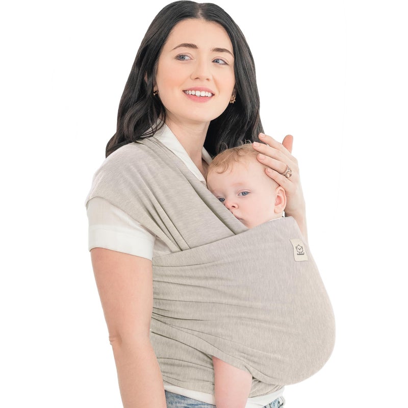 KeaBabies Baby Wrap Carrier - All in 1 Original Baby Carrier Newborn to Toddler Sling, Easy to Wear, Hands Free Bonding, Lightweight, Breathable Infant Wraps (Stone Gray) - Image 1