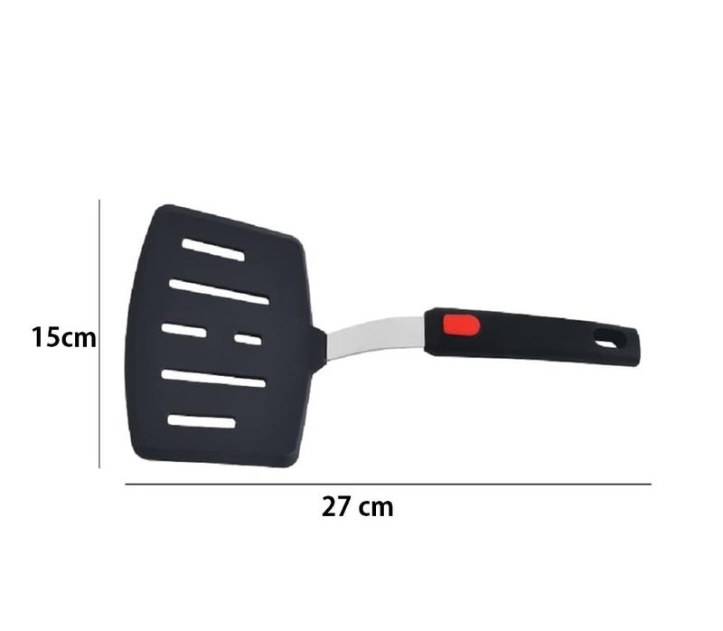 Baskety Turner Set - Flexible Silicone Spatulas - Egg Turner, Pancake Flipper, Kitchen Spatula - Heat Resistant to 480F - Pack of 1 - Image 2