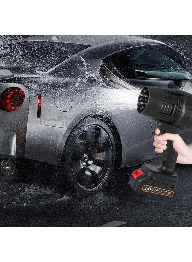 Portable Cordless Electric Air Blower with Powerful 12,000 RPM Turbo Motor for Cleaning and Drying Cars, Multi-Purpose Air Dryer with Rechargeable Lithium Battery, Ideal for Cleaning Dust, Leaves, and BBQ Grills - Image 5