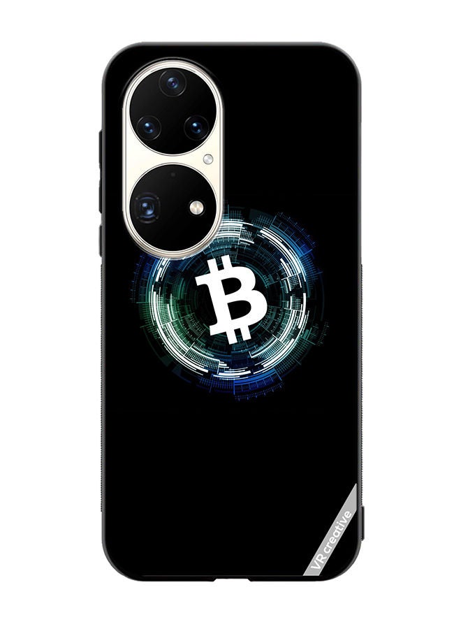 VR CREATIVE Protective Case Cover For Huawei P50 Pro Bitcoin Design Multicolour - Image 1