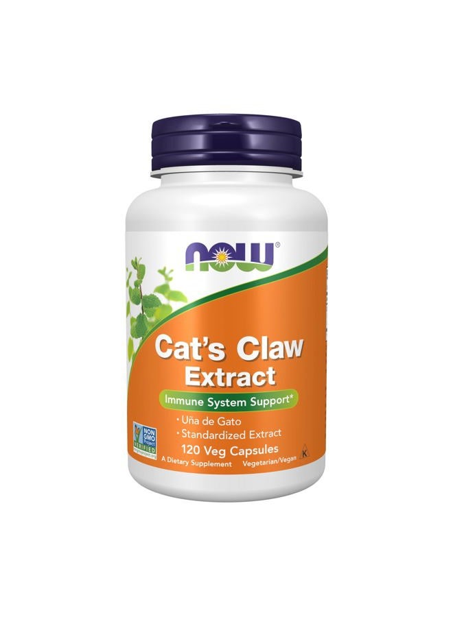 now Supplements, Cat's Claw Extract, 10:1 Concentrate, (1.5% Standardized Extract), 120 Veg Capsules - Image 1