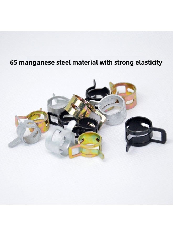 Japanese-style Hand Pinch Spring Clamp Hose Special Manganese Steel Clamp Pipe Clamp Pipe Clamp Automobile Oil Pipe Elastic Buckle Pipe Clamp-Specification:Black Dacromet 16mm  - Image 3