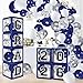 Labrostar Graduation Decorations 2026 Graduation Party Decorations Set of 4 Boxes with 129pcs Balloons Arch Garland Kit Party Supplies for Any Grades Blue - Image 3