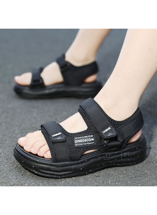 Ready Handsome Soft-soled Outer Wear Boys' Sandals Summer Versatile Simple Campus Primary School Students New