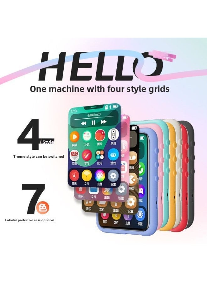 Bluetooth Walkman Mp3 Student Edition Mp4 Touch Screen Fiction Senior High School Students Listen To Songs And Music Play Wholesale-Body Color:3.2inch Touch Screen Bluetooth [rock Gray Shell/bluetooth Headset]-Memory Capacity:68g-already Following Songs/novels/english/others  - Image 3