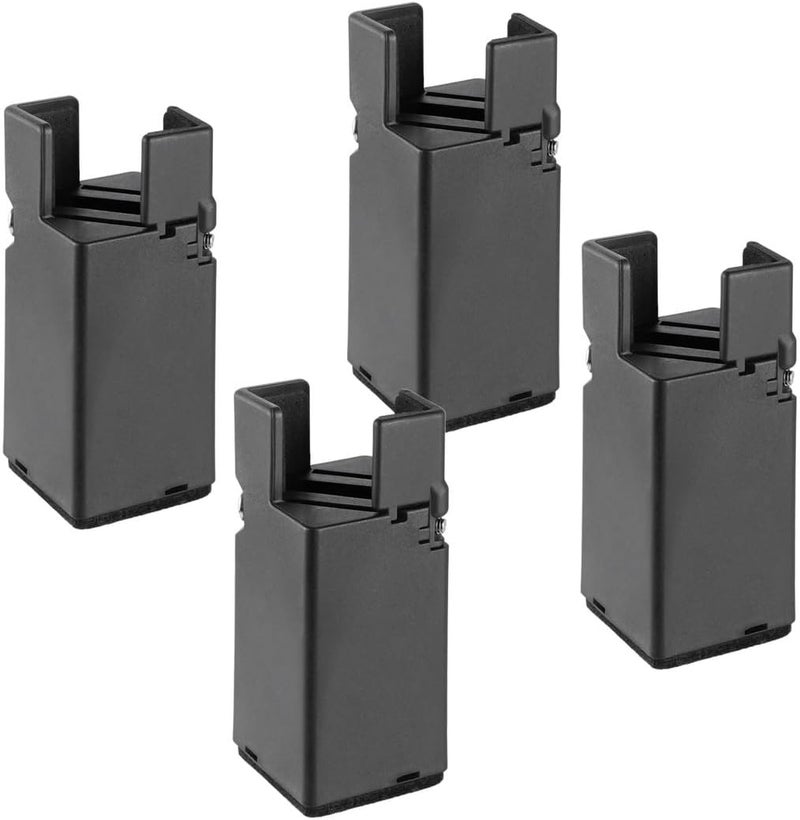 Height Extenders for Desk Table Couch Leg, Four Pcs Furniture Risers with Adjustable Screw Clamp, Bed Furniture Adjustable Risers - Image 2
