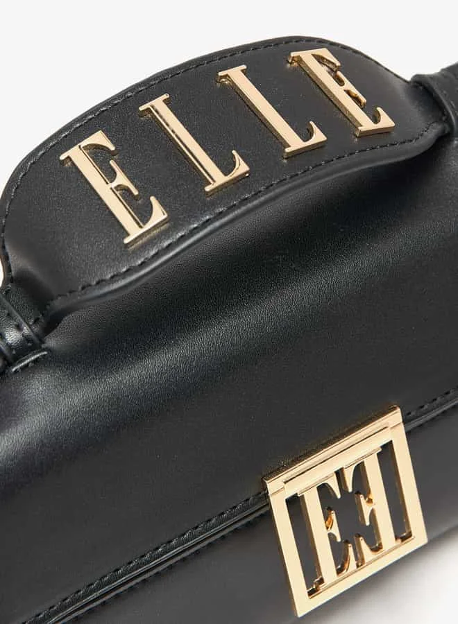 ايل Women Solid Crossbody Bag with Button Closure and Adjustable Strap