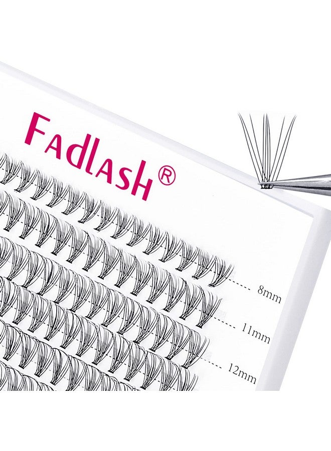 فادلاش رموش فردية طبيعية ناعمة 120 قطعة 10D C Cur طبيعية طويلة سوداء من المنك الصناعي رموش كثيفة رموش صناعية قابلة لإعادة الاستخدام (10D0.07C 815 مم) - Image 1