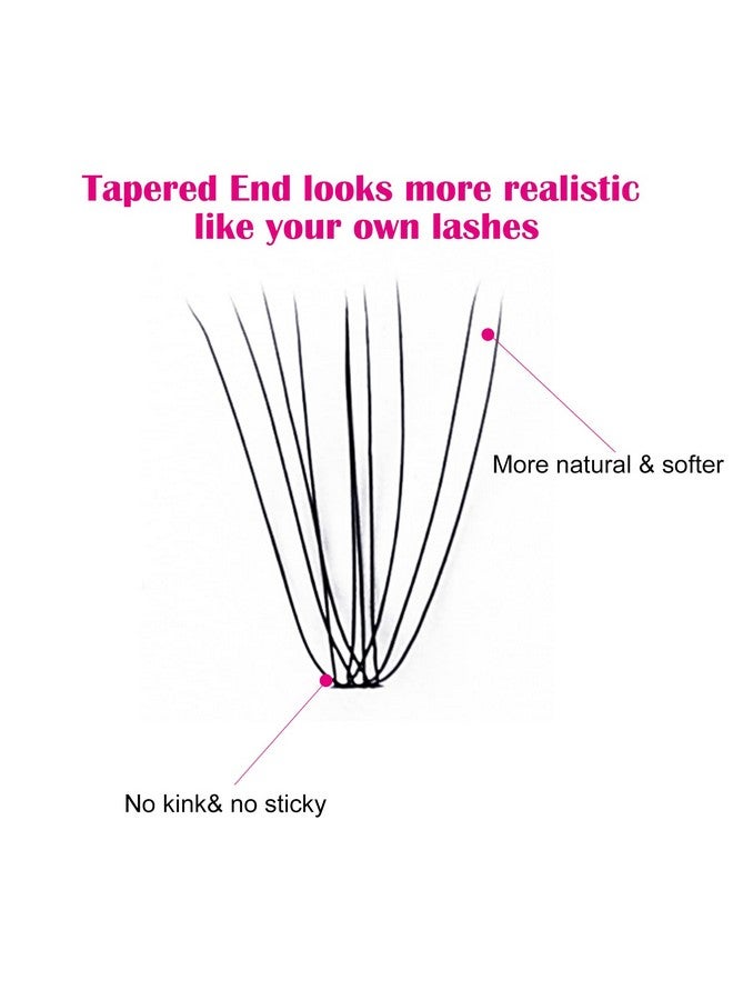 فادلاش رموش فردية طبيعية ناعمة 120 قطعة 10D C Cur طبيعية طويلة سوداء من المنك الصناعي رموش كثيفة رموش صناعية قابلة لإعادة الاستخدام (10D0.07C 815 مم) - Image 4