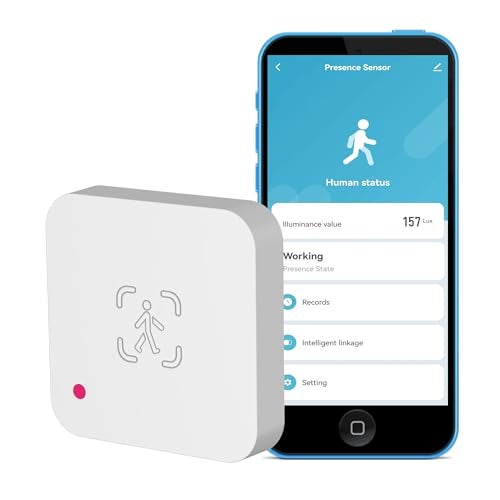 SENCKIT WiFi Human Presence Sensor: Smart Motion Sensor with 5.8GHz mmWave Radar, Zone Positioning, App Notification Alerts, Real-time Human Occupancy Sensor for Home Automation, Support Alexa - Image 1