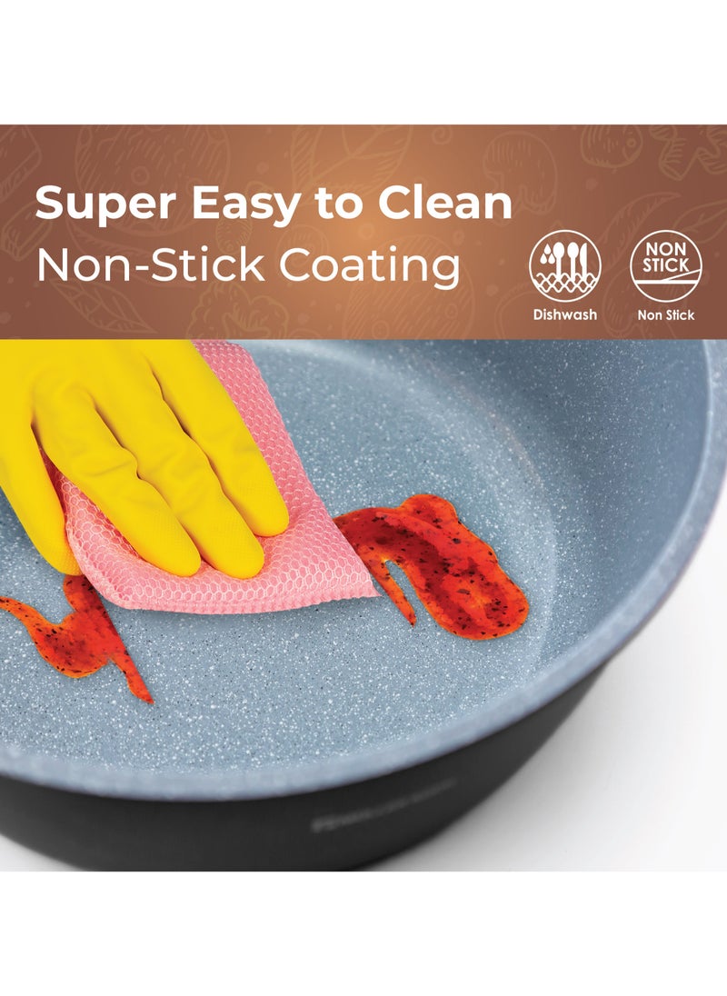 MULLER KOCH - 10-Piece Non-stick Die-Cast Aluminum Cookware Set - Elegant Design and Suitable for All Types of Stoves - Image 1