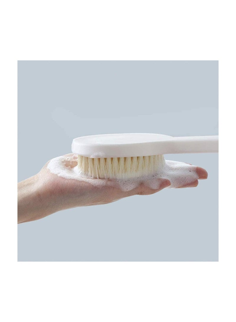 Dry Brushing Body Brush Shower Bath Long Handle Gentle Back Skin Scrubber Exfoliate Massage Improve Blood Circulation Cellulite Treatment - Image 1