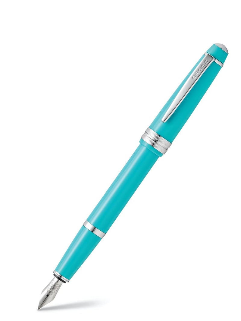 Cross Bailey Light Refillable Fountain Presented in a Everyday Gift Box - Medium Point, Black Ink, Polished Teal - Image 4