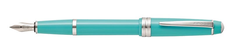 Cross Bailey Light Refillable Fountain Presented in a Everyday Gift Box - Medium Point, Black Ink, Polished Teal - Image 1