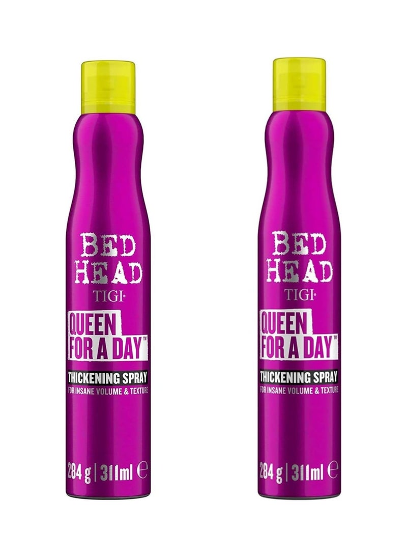 Bed Head Tigi Queen For A Day Thickening Spray for Insane Volume & Texture - 2 Pack  - Image 1