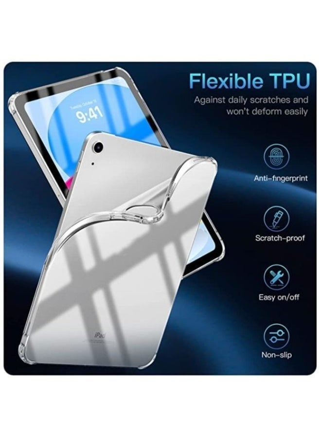 DUSALA Clear iPad Case for iPad 10th Generation Case, iPad Case 10th generation 2022, Slim & Light Weight TPU Protective Cover with Raised Edge and Transparent Back - Image 2