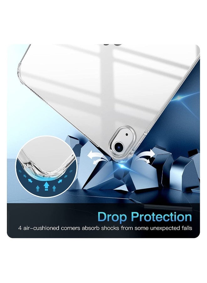 DUSALA Clear iPad Case for iPad 10th Generation Case, iPad Case 10th generation 2022, Slim & Light Weight TPU Protective Cover with Raised Edge and Transparent Back - Image 3