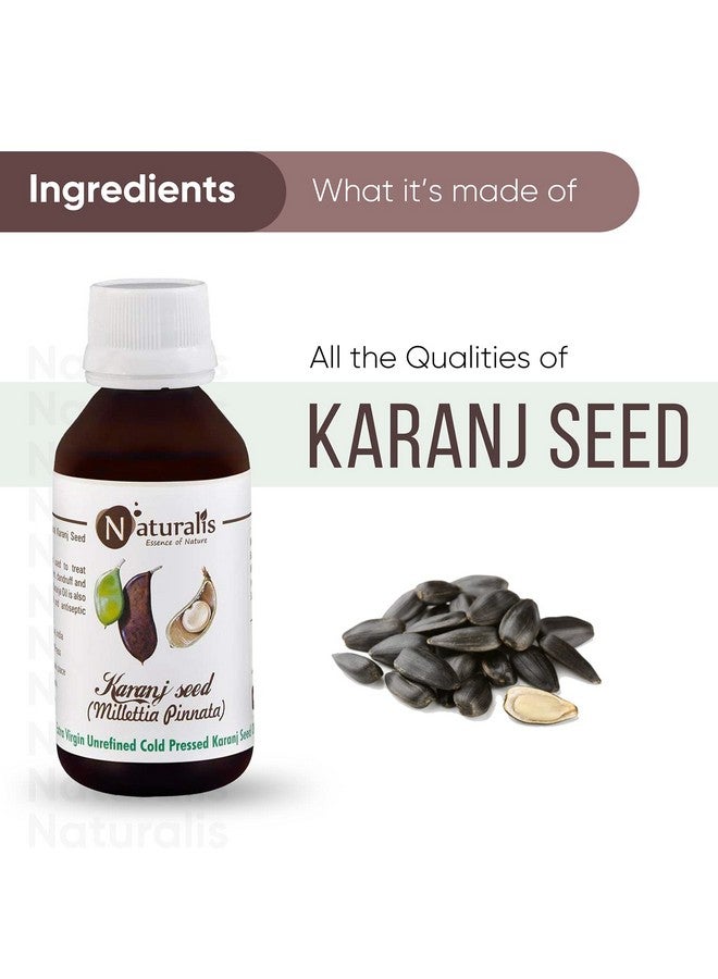 نيتشوراليس زيت بذور الكرنج البكر الممتاز غير المكرر من Essence Of Nature للبشرة | عناية منعشة ومنعشة للوجه والجسم - 100 مل - Image 2
