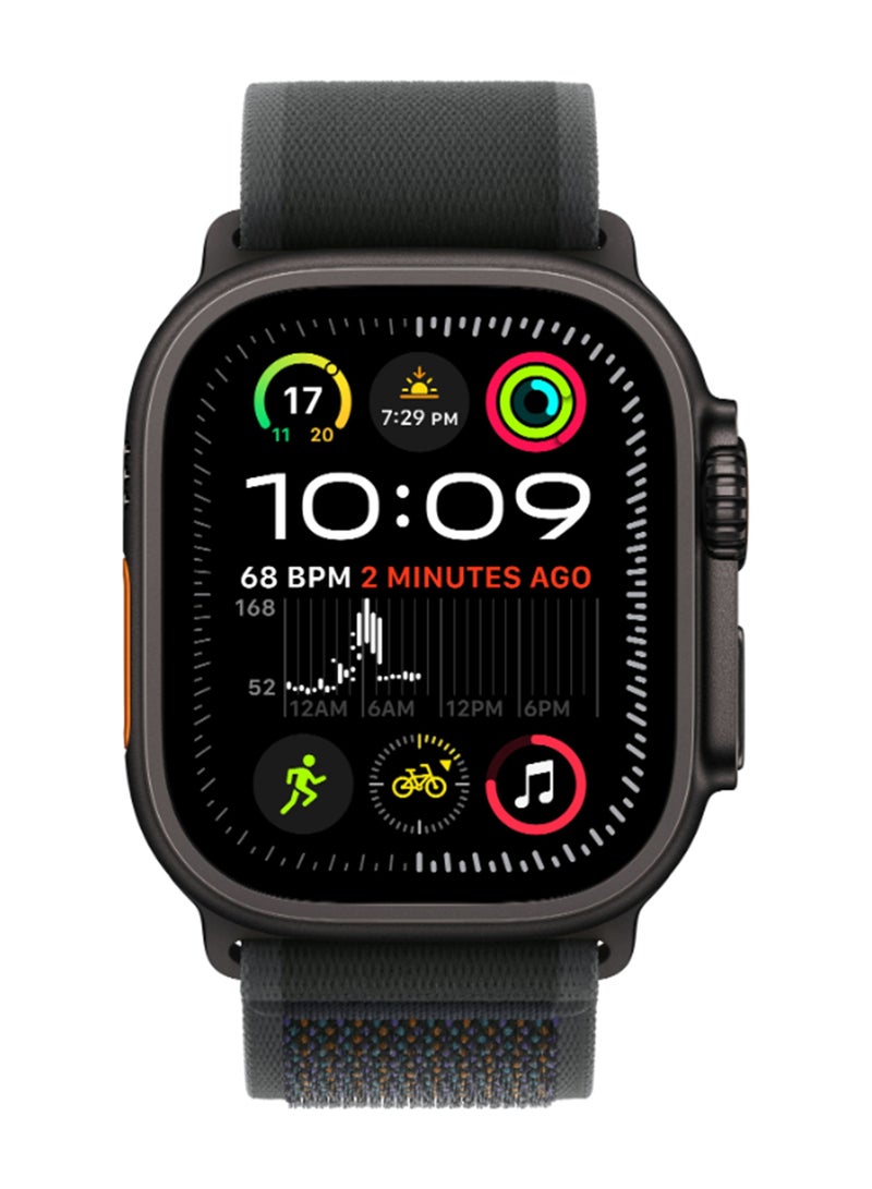 ابل  ساعة Ultra 2 (2024) GPS + Cellular 49 مم هيكل من التيتانيوم الأسود مع - Image 2