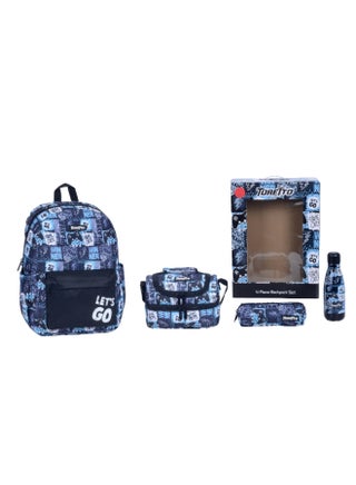 طقم حقائب ظهر 4 قطع مع حقيبة ظهر مدرسية 17 بوصة، حقيبة غداء، زجاجة ماء ومقلمة، هدية للأولاد ✅ - pzsku/Z43F952769EBAB1B1178CZ/45/1755150013/d09dde61-6788-46e2-85cc-5b6c678886d6