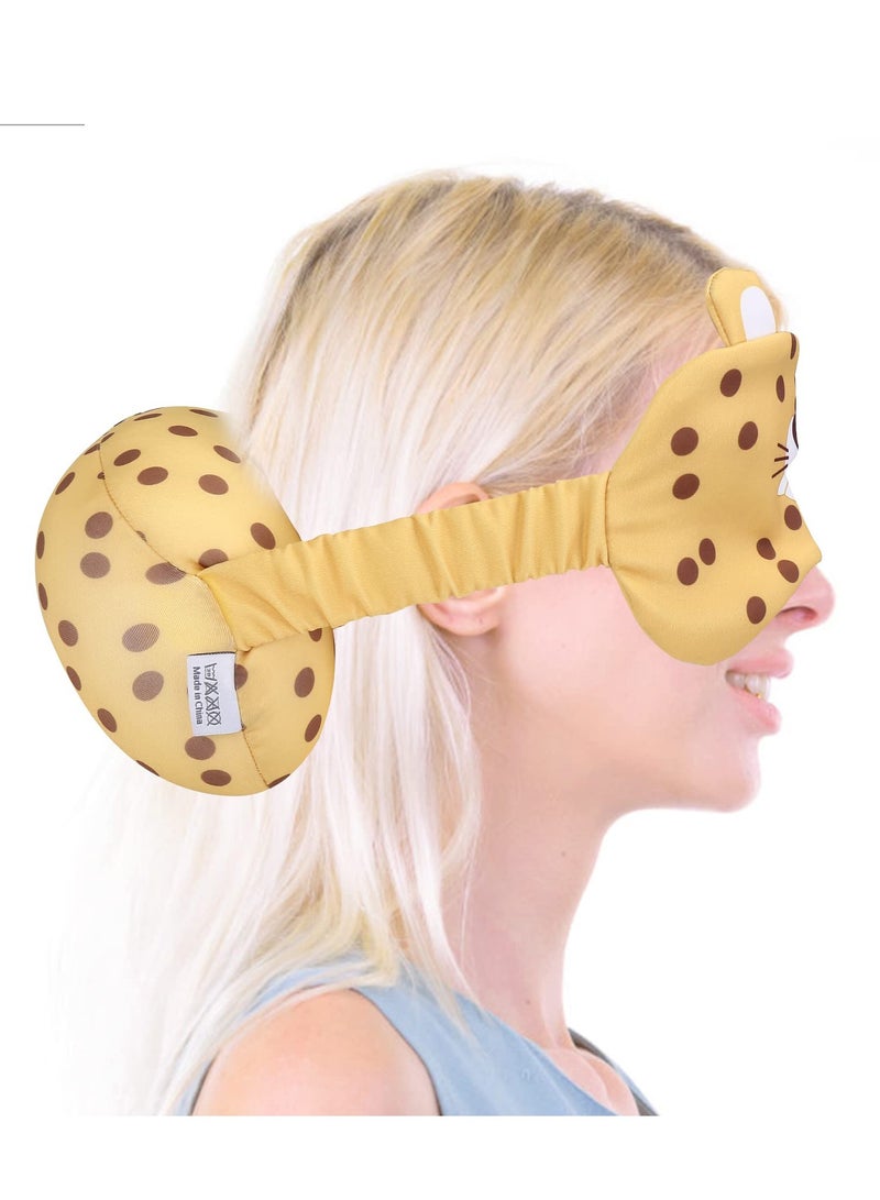 Excefore 2 in 1 Travel Pillow and Eye Mask, Kids Adult Soft Plush Novelty Pillow Cushion Eye Mask Combo Supports The Head, Neck and Chin-for Airplane, Camping, Hiking, Train, Car or Outdoor - Image 5