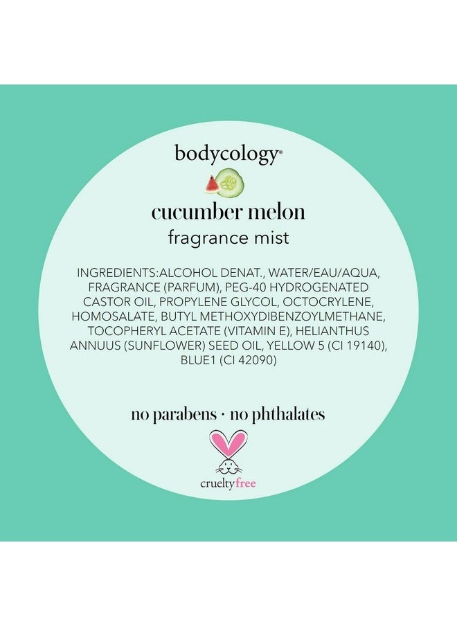 Body Mist, Cucumber Melon, 8 Fluid Ounce