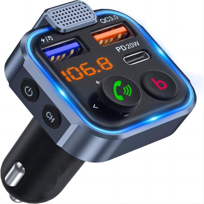 شحن سريع بقدرة 20 واط وفقًا لمعيار PD و18 واط وفقًا لمعيار QC مع منفذين USB مزدوجين - صوت مستقر بتقنية البلوتوث V5.3 ومنفذ USB-C لشحن أجهزة متعددة - Image 1