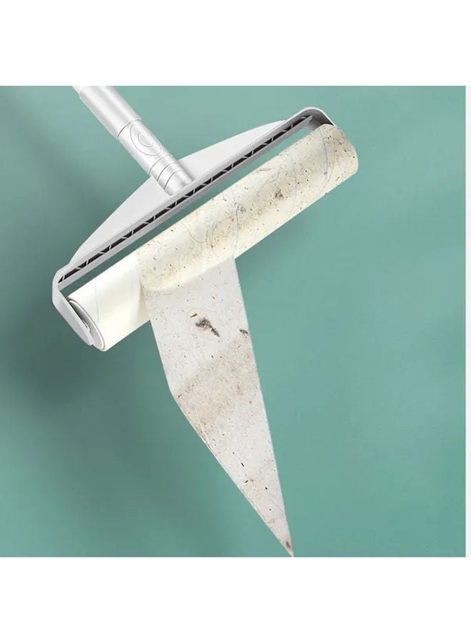 Long Handle Sticky Hair Roller 1 Roll Diagonal Tear Design For Pet Hair Dust Debris Removal Carpets Sofas Floors - Image 4