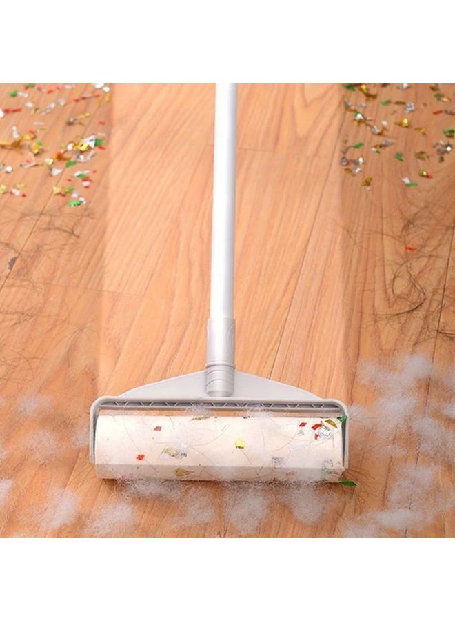 Long Handle Sticky Hair Roller 1 Roll Diagonal Tear Design For Pet Hair Dust Debris Removal Carpets Sofas Floors - Image 2