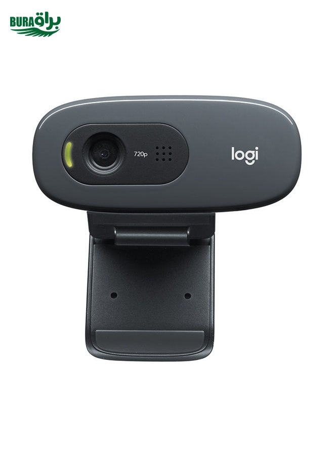 Logitech C270 HD Web Camera Meets Every Need for HD 720p Video Calls(Black)