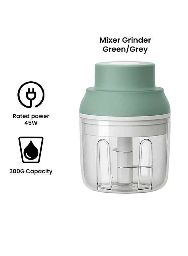 Sunhome 2-In-1 Mixer Grinder With Usb 45 W SH-168G Green/Grey - Image 2