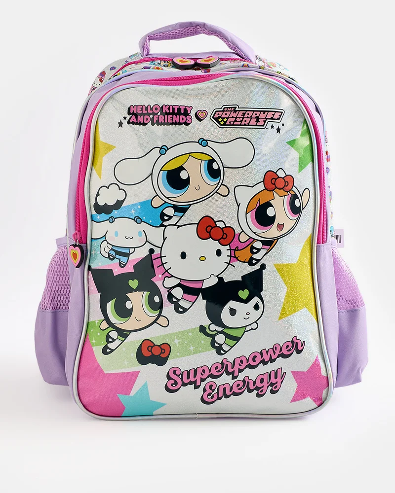 REDTAG 3 In 1 Value Backpack Hello Kitty and Power Puff Girls (16 Inch)