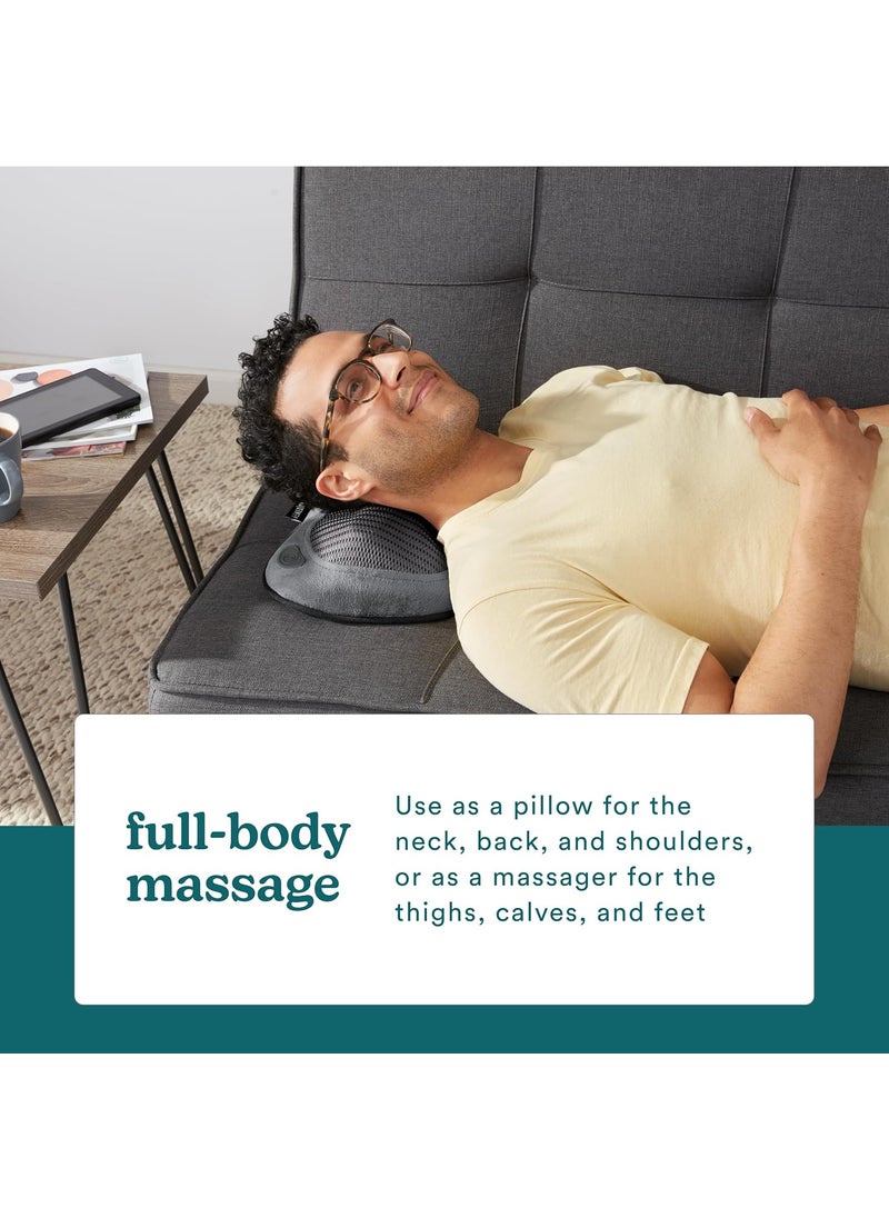 HoMedics Homedics Cordless Shiatsu AllBody Massage Pillow with Soothing Heat Reverse Function Rechargeable Battery and Integrated Controls Lightweight  - Image 5