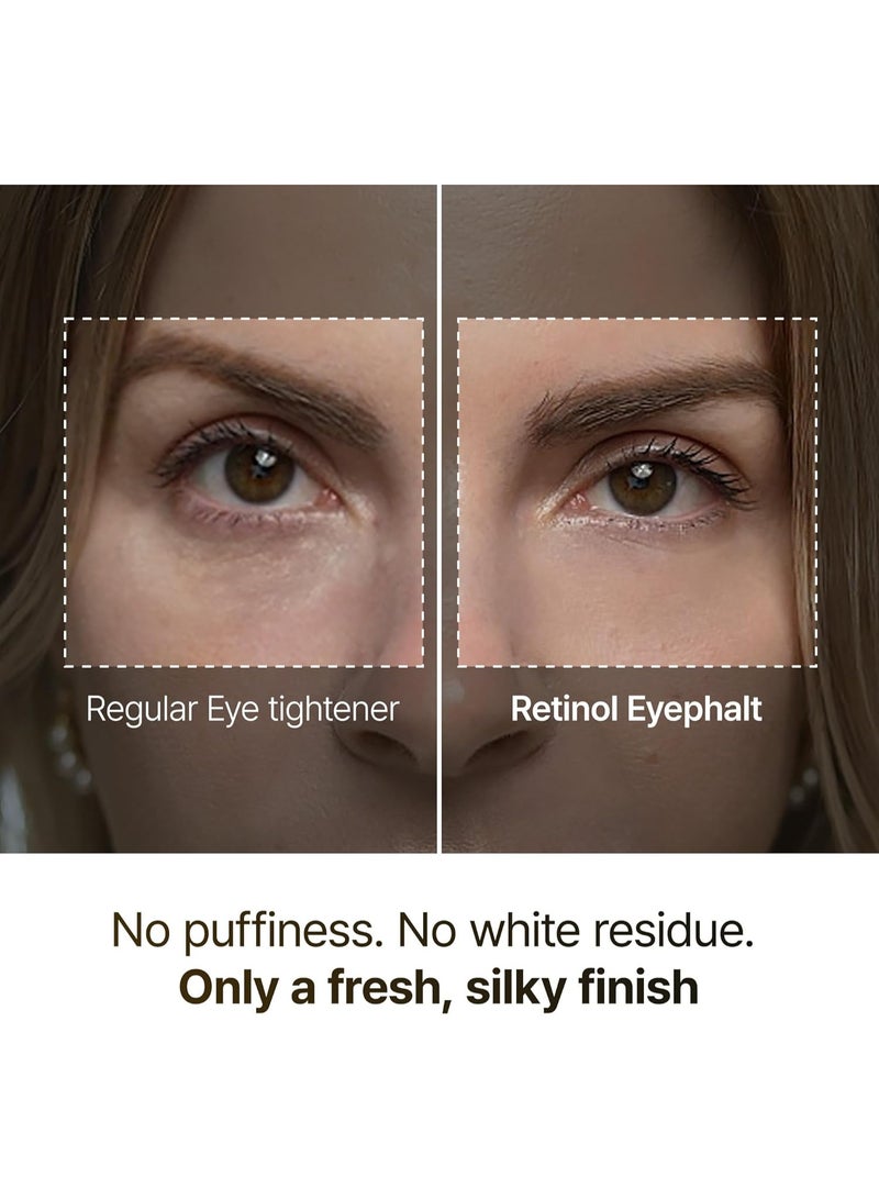 دكتور ميلاكسين Dr.Melaxin Retinol Eyebag Cream for Puffiness, Dark Circles & Fine Lines, Wrinkle, EGF Anti-Aging Under Eye Moisturizer with Niacinamide&Ceramide Makeup friendly korean skin care - Image 3