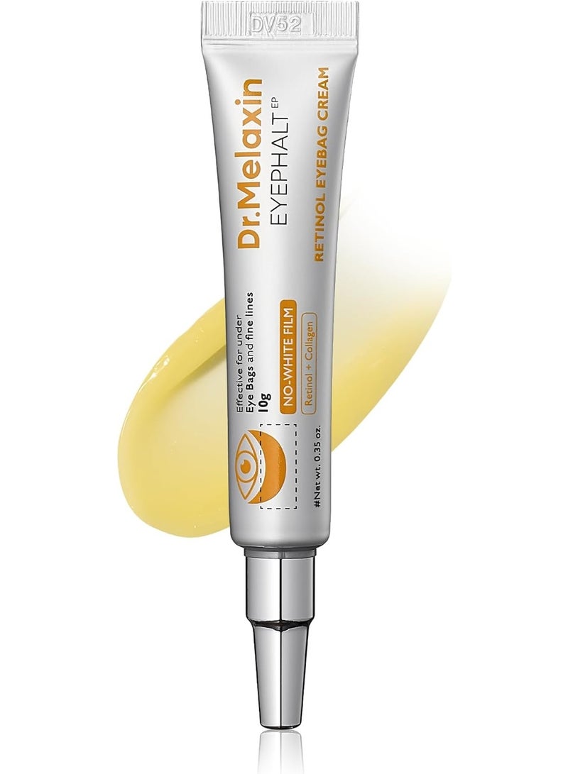 دكتور ميلاكسين Dr.Melaxin Retinol Eyebag Cream for Puffiness, Dark Circles & Fine Lines, Wrinkle, EGF Anti-Aging Under Eye Moisturizer with Niacinamide&Ceramide Makeup friendly korean skin care - Image 1