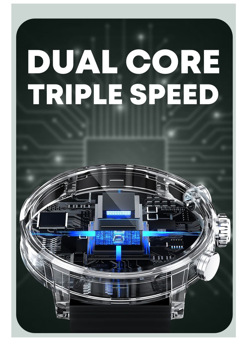 Faster - Smart Watch 3 Pro SE – 1.6" Super Retina Always-On Display, Bluetooth Calling, Fitness Tracker, Sports Modes, Heart Rate & Sleep Monitoring, IP68 Waterproof, 250mAh Battery, Android & iOS Compatible - Image 1