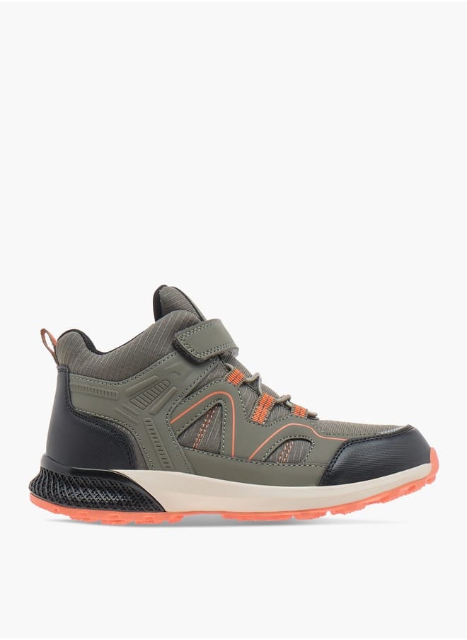 Kappa Boys Panelled Lace Detail Sports Shoes with Hook and Loop Closure  - Image 3