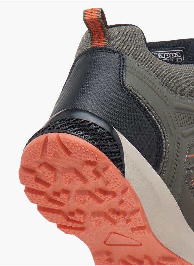 Kappa Boys Panelled Lace Detail Sports Shoes with Hook and Loop Closure  - Image 5