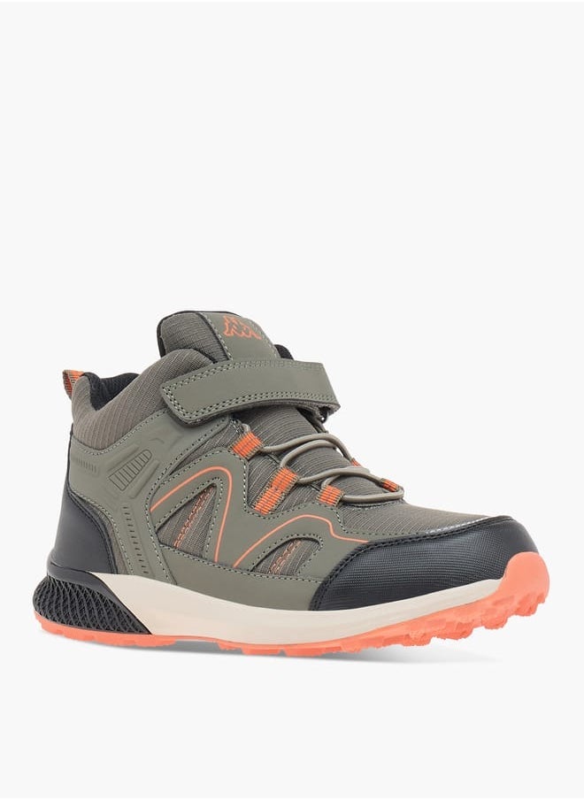 Kappa Boys Panelled Lace Detail Sports Shoes with Hook and Loop Closure  - Image 1