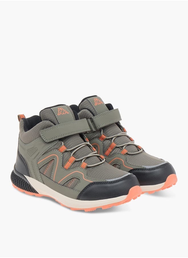 Kappa Boys Panelled Lace Detail Sports Shoes with Hook and Loop Closure  - Image 2