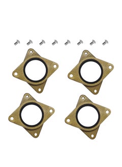 4pcs Brass & Rubber Stepper Motor Vibration Damper Shock Absorber Pad with M3 Screws Compatible with NEMA 17 Stepper Motor Replacement for Creality CR-10/CR-10S/CR-10 V2/3/3 Pro 3D Printer