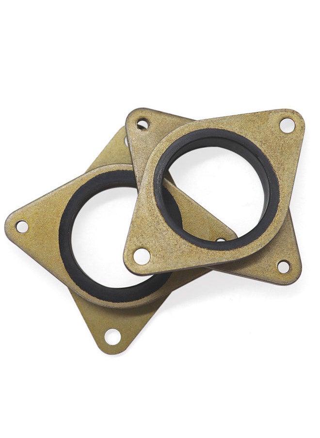 Generic - 4pcs Brass & Rubber Stepper Motor Vibration Damper Shock Absorber Pad with M3 Screws Compatible with NEMA 17 Stepper Motor Replacement for Creality CR-10/CR-10S/CR-10 V2/3/3 Pro 3D Printer - Image 1