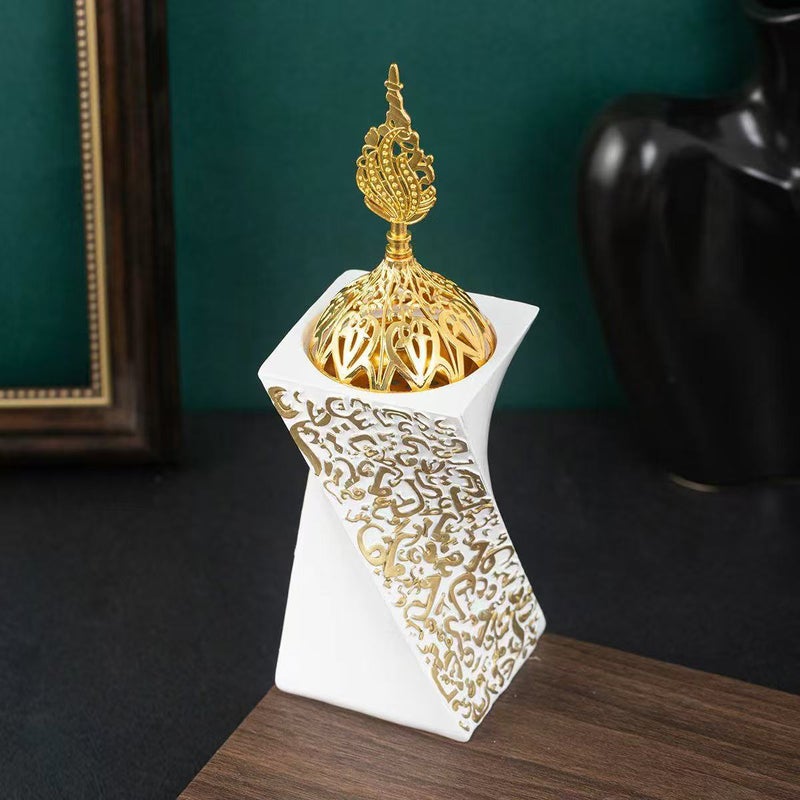 Exquisite Rotating Incense Holder for Home Office Decoration - Image 2