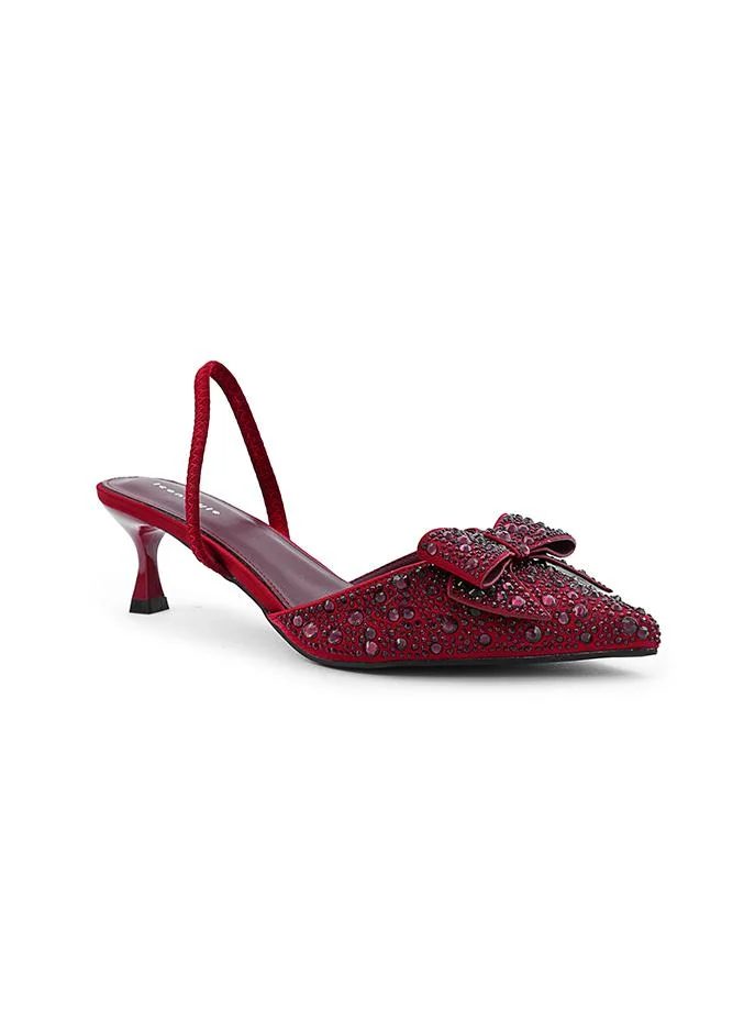 IconStyle Crystal patent heel shoes with elegant style.