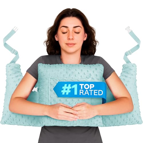 Zomaple Post Mastectomy Pillow, Aqua – Gentle Breast Protection for Car Rides & Sleep – Reduces Underarm Pressure, Cushions Everyday Bumps, Helps You Relax – Lumpectomy & Mastectomy Recovery Support - Image 1
