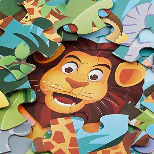 IFLOVE Jumbo Floor Puzzle for Kids Animal Jigsaw Large Puzzles 48 Piece Ages 3-6 for Toddler Children Learning Preschool Educational Development Toys 4-8 Years Old Birthday Gift for Boys and Girls - Image 4