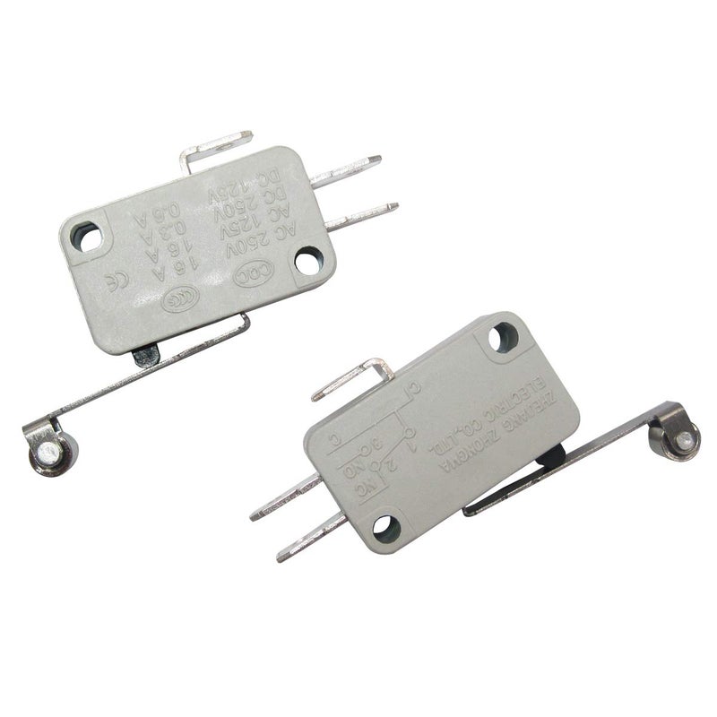 TWTADE / 10pcs SPDT 1NO/1NC Momentary Micro Switches Micro Limit Switch Metal Roller Lever Arm V-156-1C25 Snap Action for Arduino - Image 3