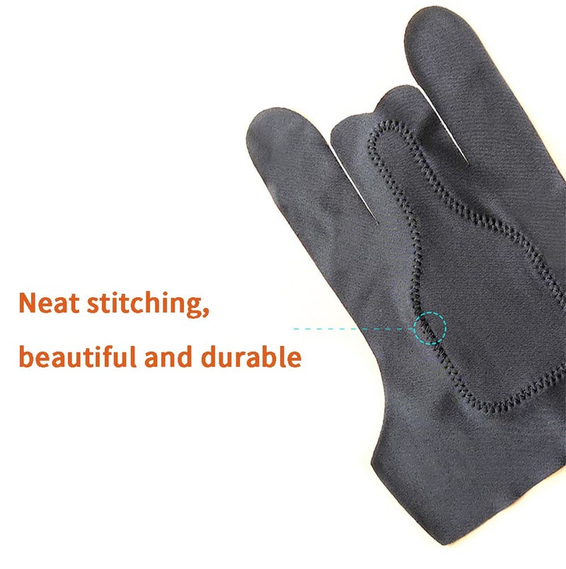 Anzailala Nylon Artist Glove for Tablet Drawing, Palm Rejection, Digit Art (L) - Pack of 1, Black - Image 5