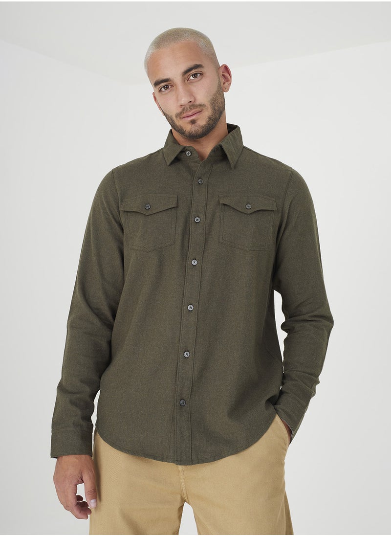 BRAVE SOUL Causal Long Sleeve Shirt  - Image 1